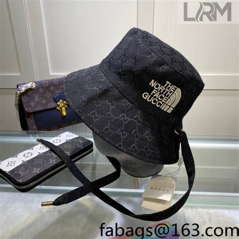 north face gucci bucket hat black|north face Gucci hat price.